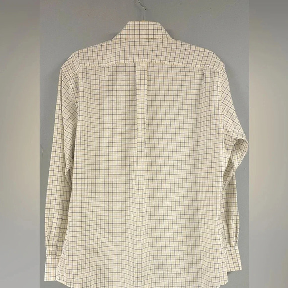 Lauren Ralph Lauren Classic Fit Checked Long Sleeve Button Down Size 15 1/2 Med - Picture 3 of 5